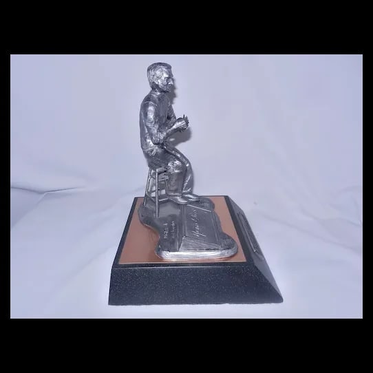 Commemorative Pewter Michael Ricker Statue 22/250 - 3