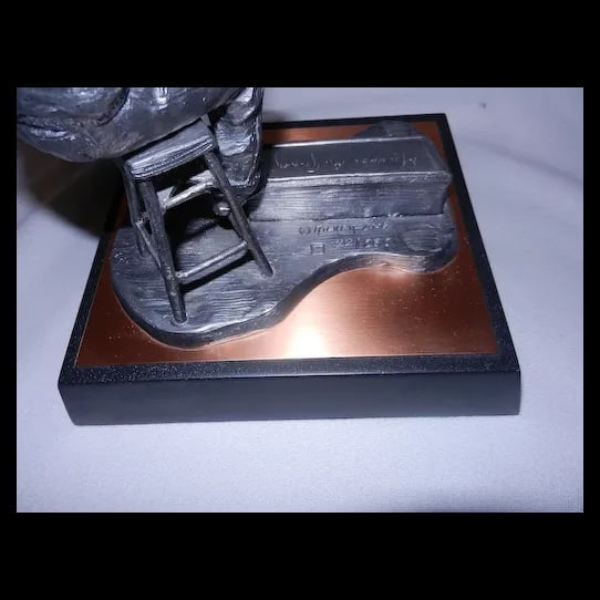 Commemorative Pewter Michael Ricker Statue 22/250 - 5