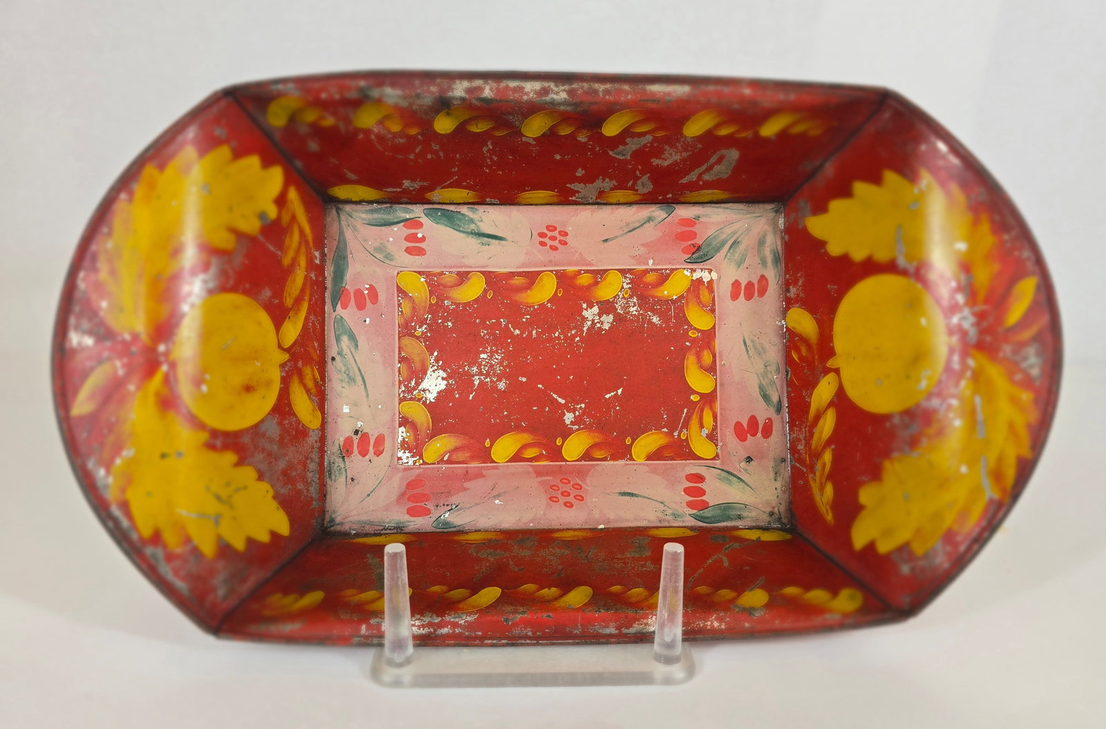 Red tole bread tray (1 of 2)