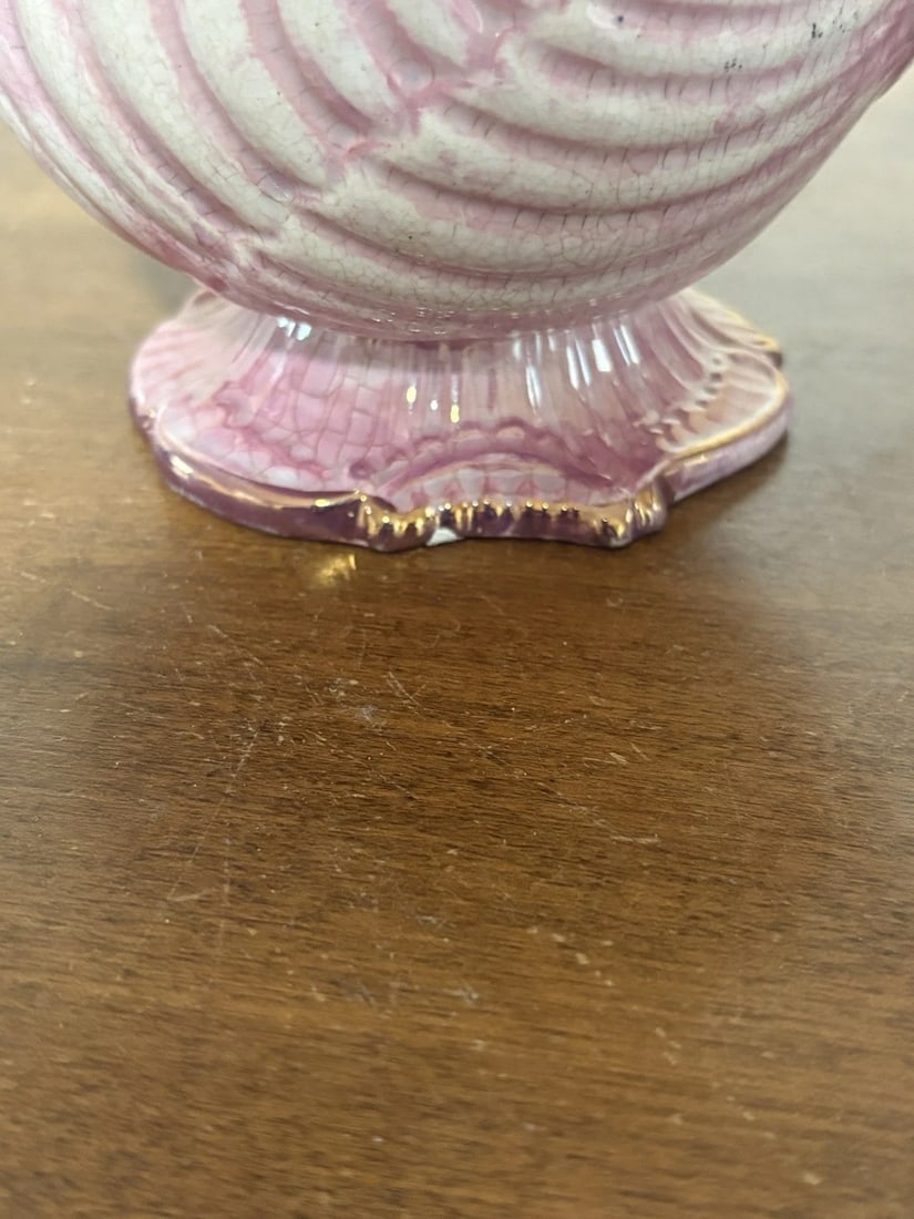 Pink Lustre Staffordshire Pitcher W/ Hunting Scene - 7