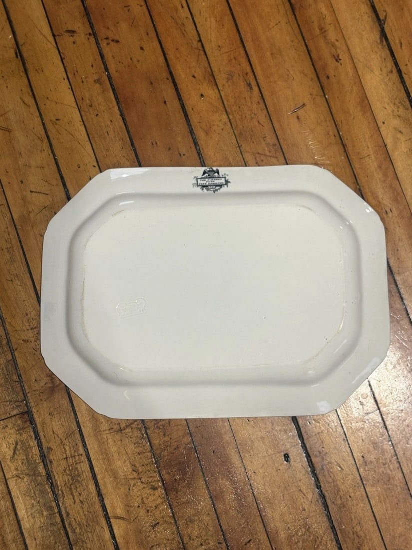 The Narrows Fort Hamilton Historical Staffordshire Platter - 3