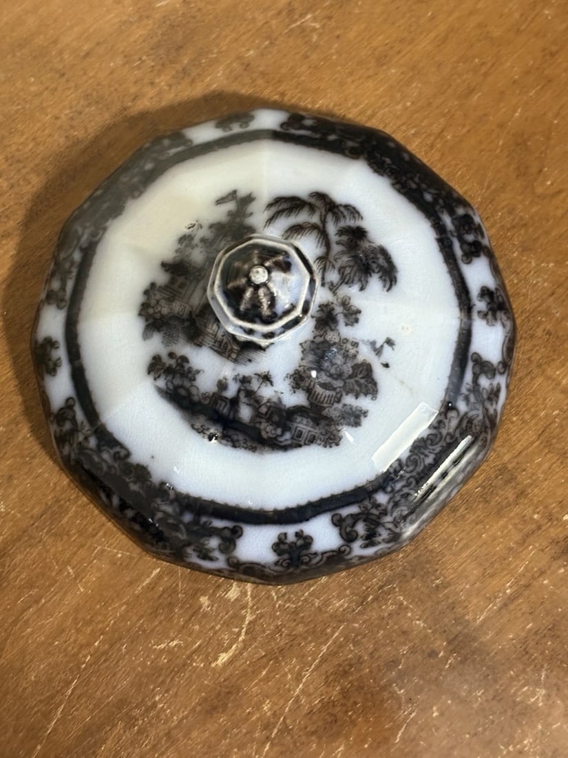 3pc Corean Mulberry Covered Butter Dish - 4