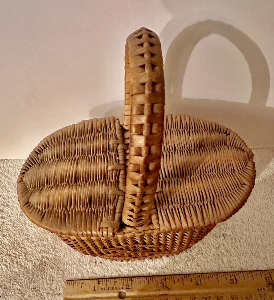 Double-Lidded Miniature Picnic Basket - 3