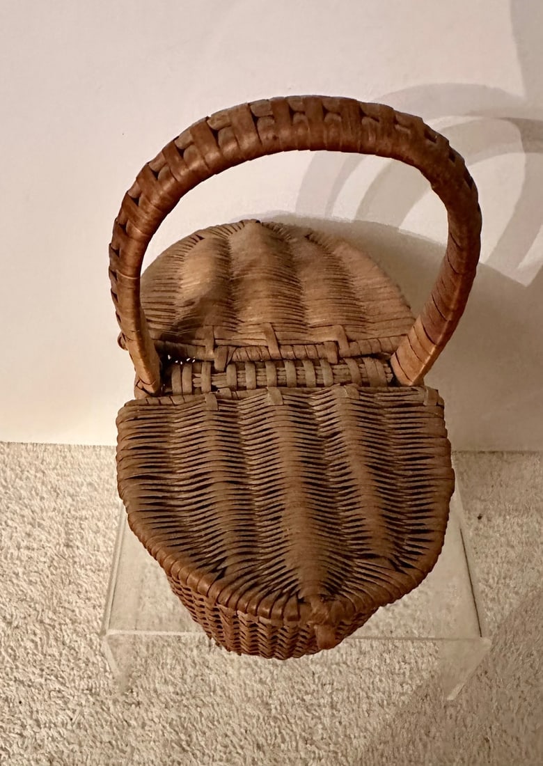 Double-Lidded Miniature Picnic Basket - 4