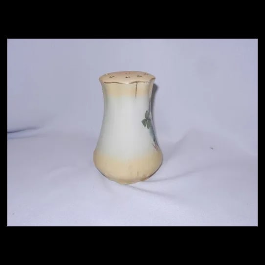 Antique Hand Painted Austrian Hat Pin Holder: This is a charming antique Austrian hat pin holder. It is made of fine porcelain and features delicate hand-painted floral designs with gold accents. The holder has multiple holes at the top for