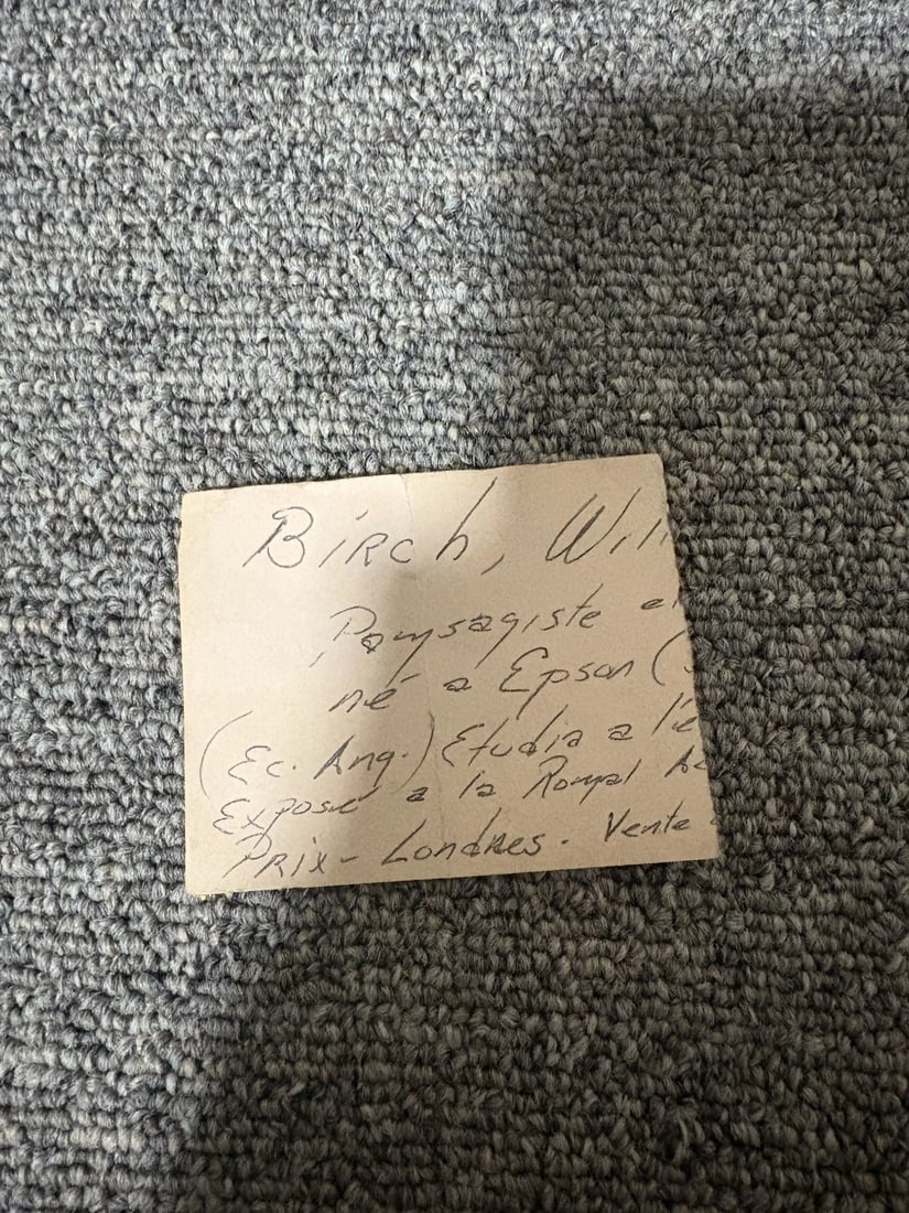 English Artist William David Birch Bulmer Church Suffolk Oil On Canvas Painting - 7