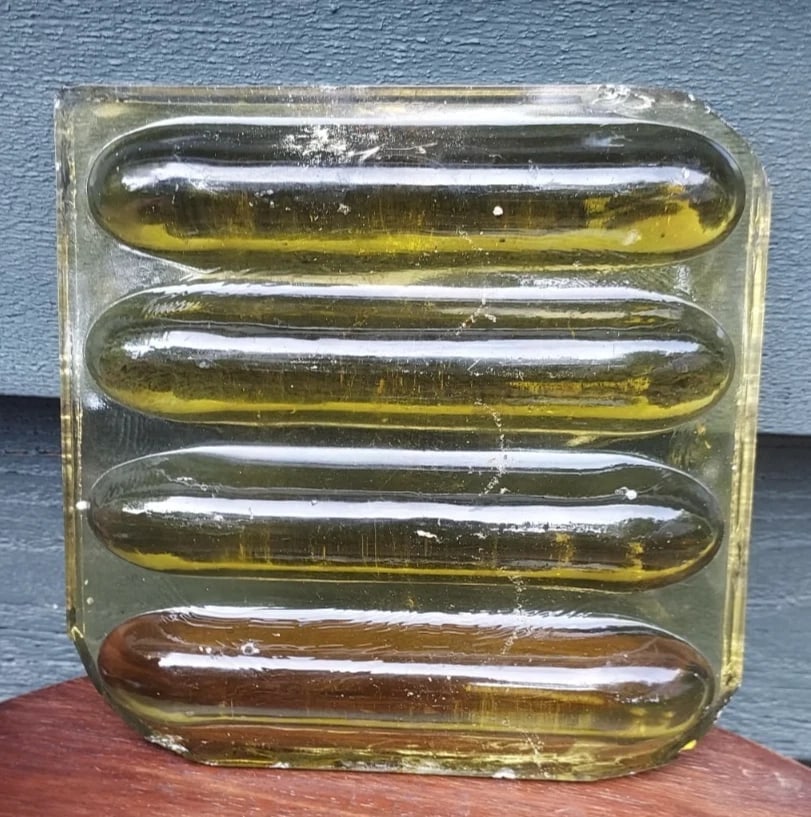 Antique Colored Glass Panel - 3