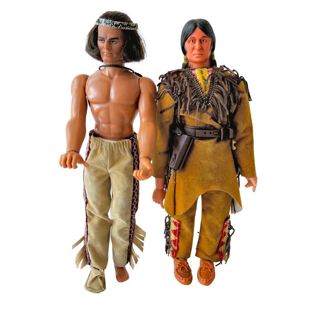 Legends and How the West was Won Action Figures: Title: Legends and How the West was Won Action FiguresDescription: Mattel How the West Was Won LONE WOLF Indian Action Figure 1978 No shirt. Has his claw necklace and one moccasin. Spring mechanism