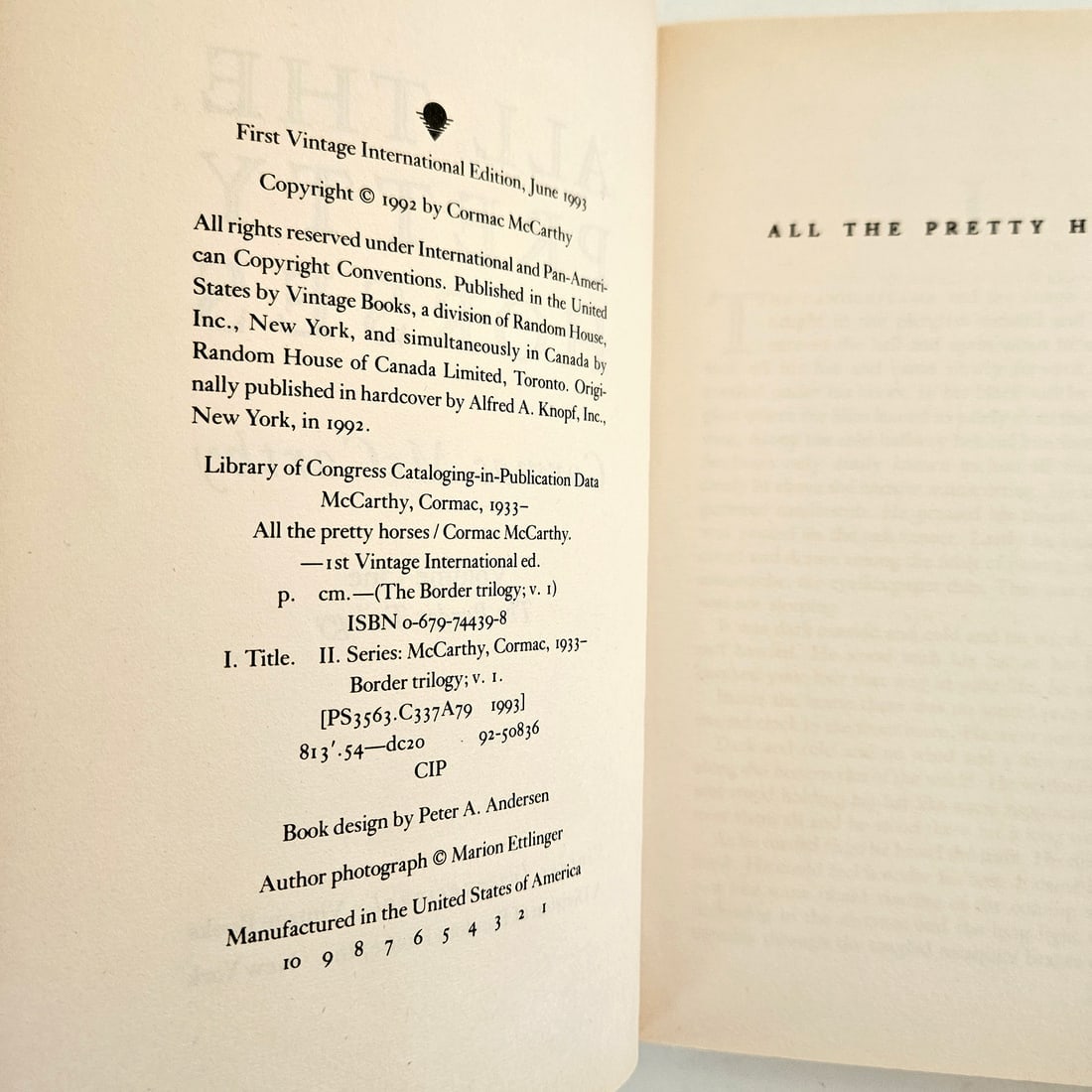 The Border Trilogy by Cormac McCarthy Mixed Book Set - 7