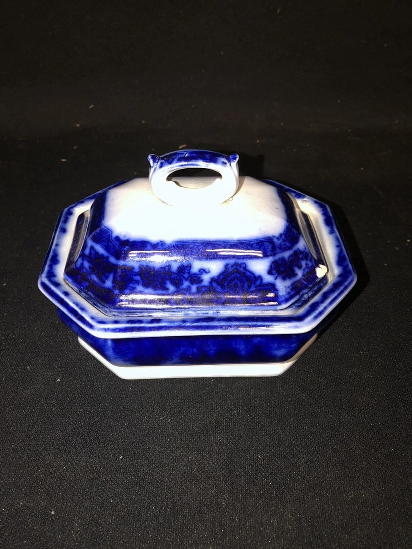 temple flow blue 3pc soap dish - 2