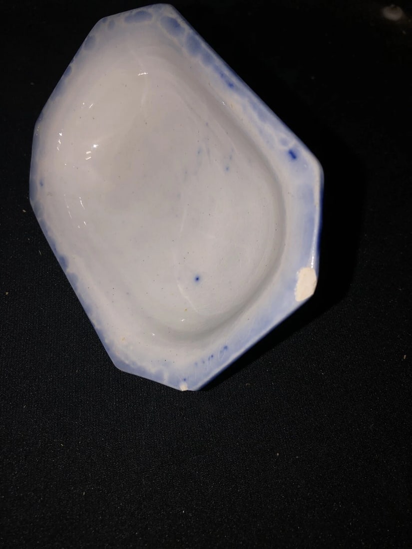 temple flow blue 3pc soap dish - 9