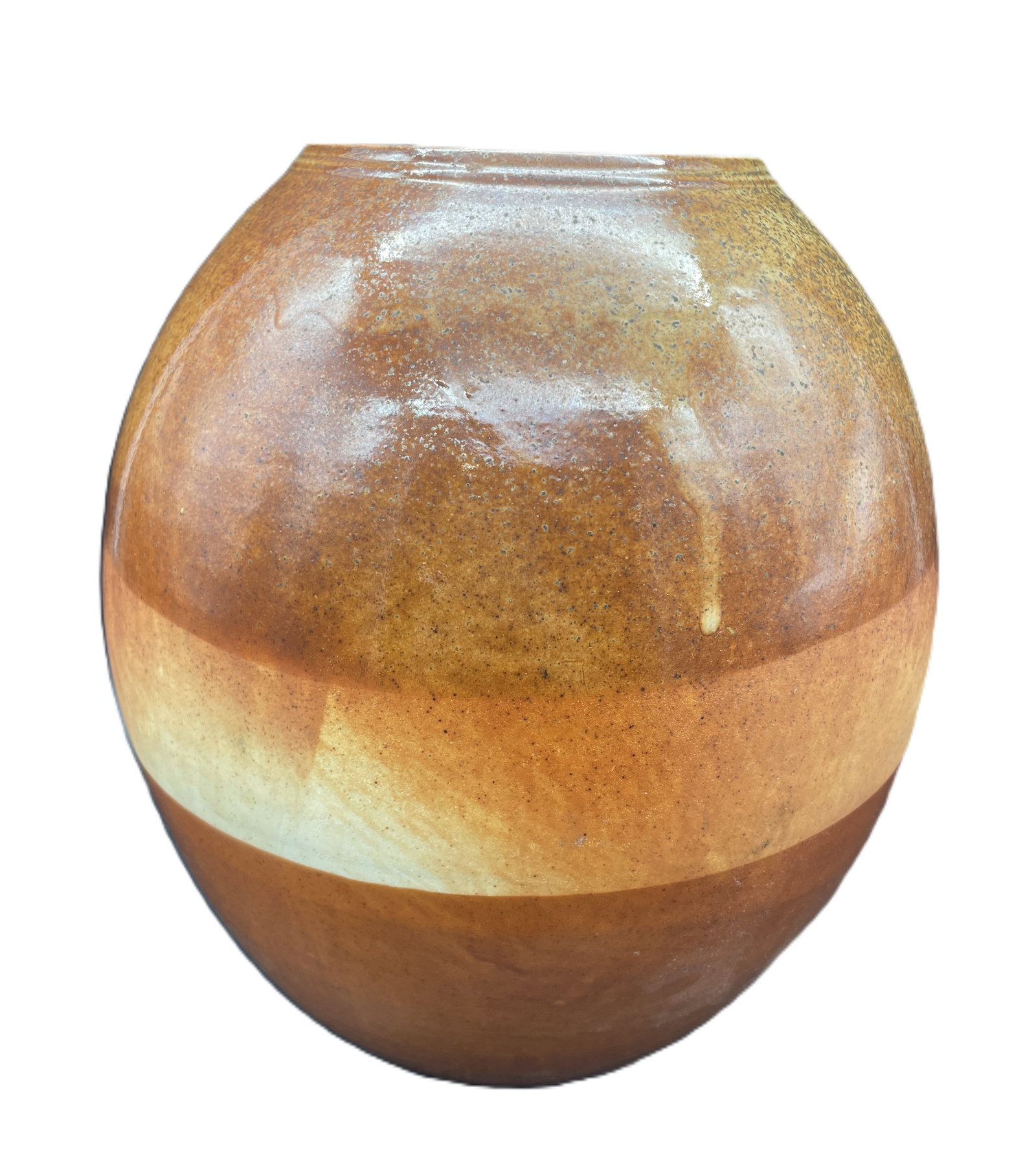 TOM AGNEW Northern Ireland RAKU Studio Art Pottery Vase 9.5?? Tall RARE (1 of 8)