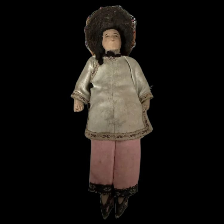 Antique Qing Dynasty Chinese cloth doll all original (1 of 11)