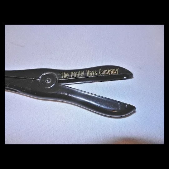 Antique Glove Stretchers “The Daniel Hays Company: This is a pair of Antique Glove Stretchers from “The Daniel Hays Company”. The stretchers are made of wood and feature the company name stamped into the side. They were used to stretch