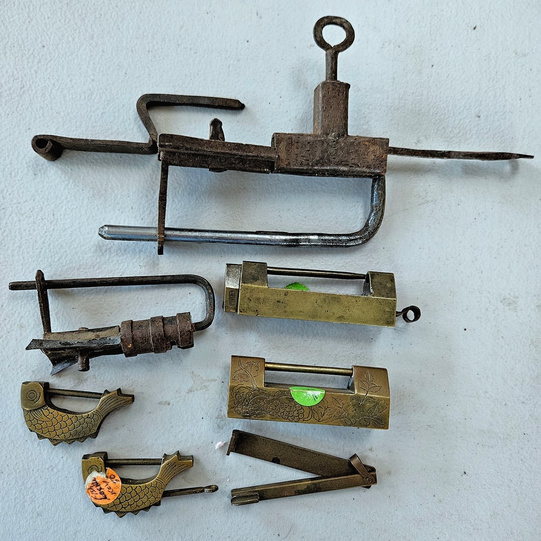 18th & 19th Century Chinese-style Padlocks. (1 of 4)