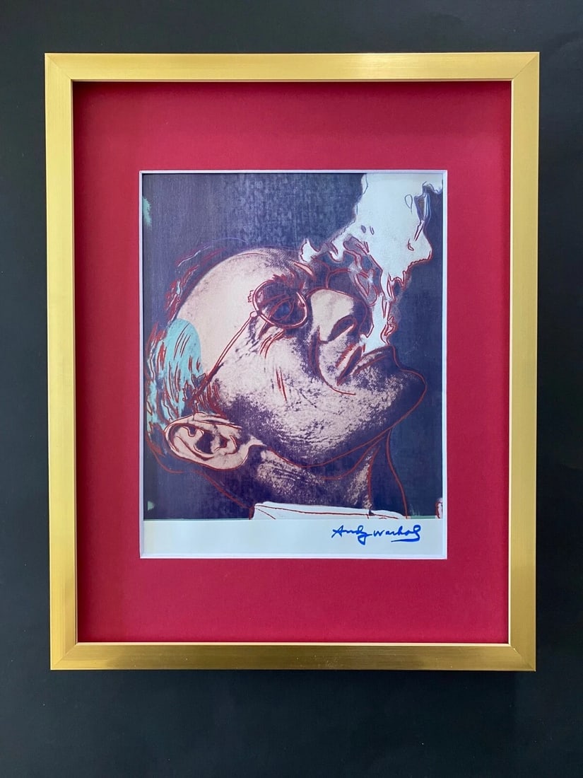 ANDY WARHOL + RARE 1984 SET OF 6 PORTRAIT PRINTS SIGNED MATTED AND FRAMED! - 2