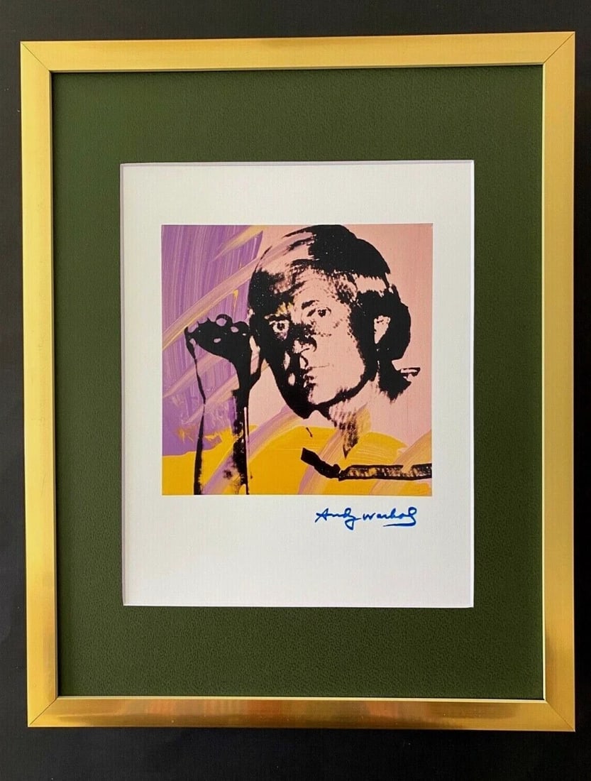 ANDY WARHOL + RARE 1984 SET OF 6 PORTRAIT PRINTS SIGNED MATTED AND FRAMED! - 4