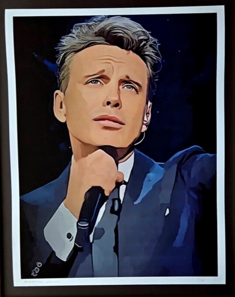 ALEXANDER DULAC + LUIS MIGUEL LARGE Hand Signed Authentic Print LtdEd of 10 COA! - 2