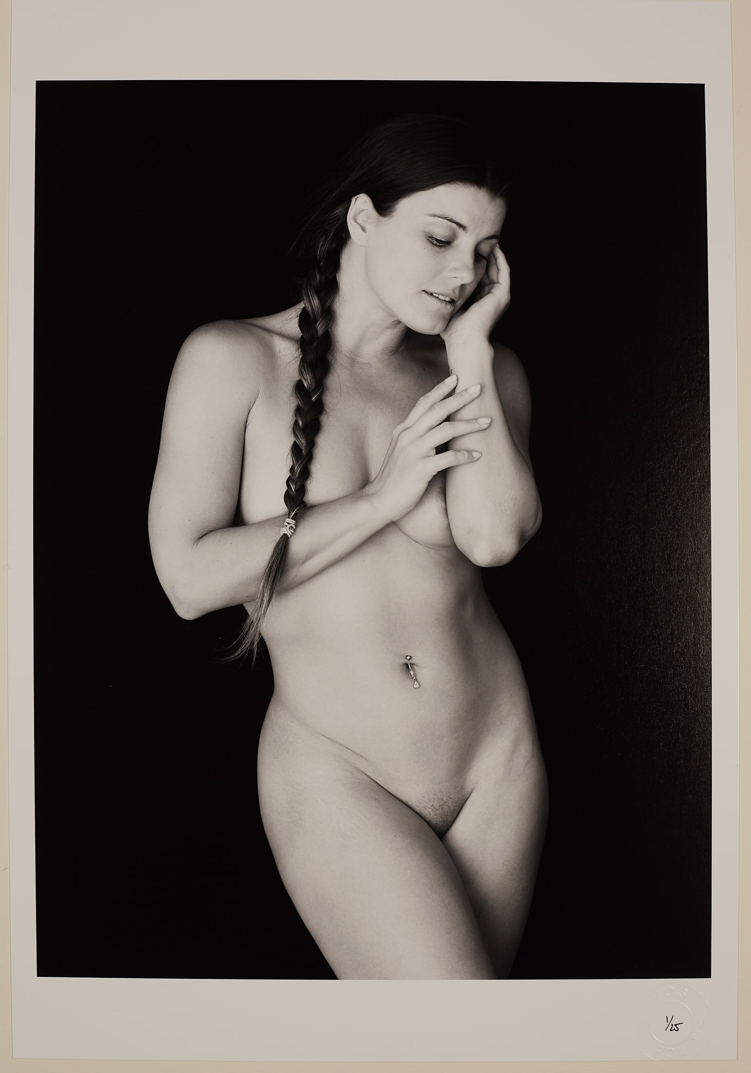 Lumen, Art Figure: Artist: Spiros PolitisTitle:Lumen, Art FigureDate/Period:2024Materials:photographySize:19" x13"Description:Lumen - figure portrait 2024. edition 1/25 . Printed in 2025 on the premium Canson Baryta