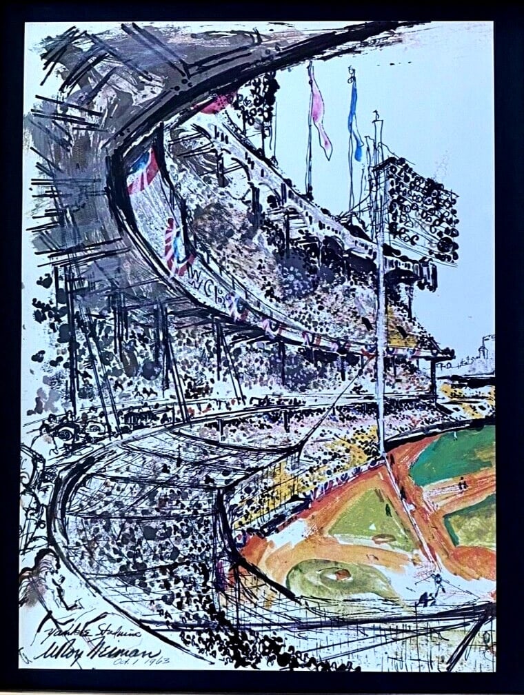 LeRoy Neiman " YANKEES " 1974 Signed Pop Art Mounted and Framed New 11x14 LS - 2
