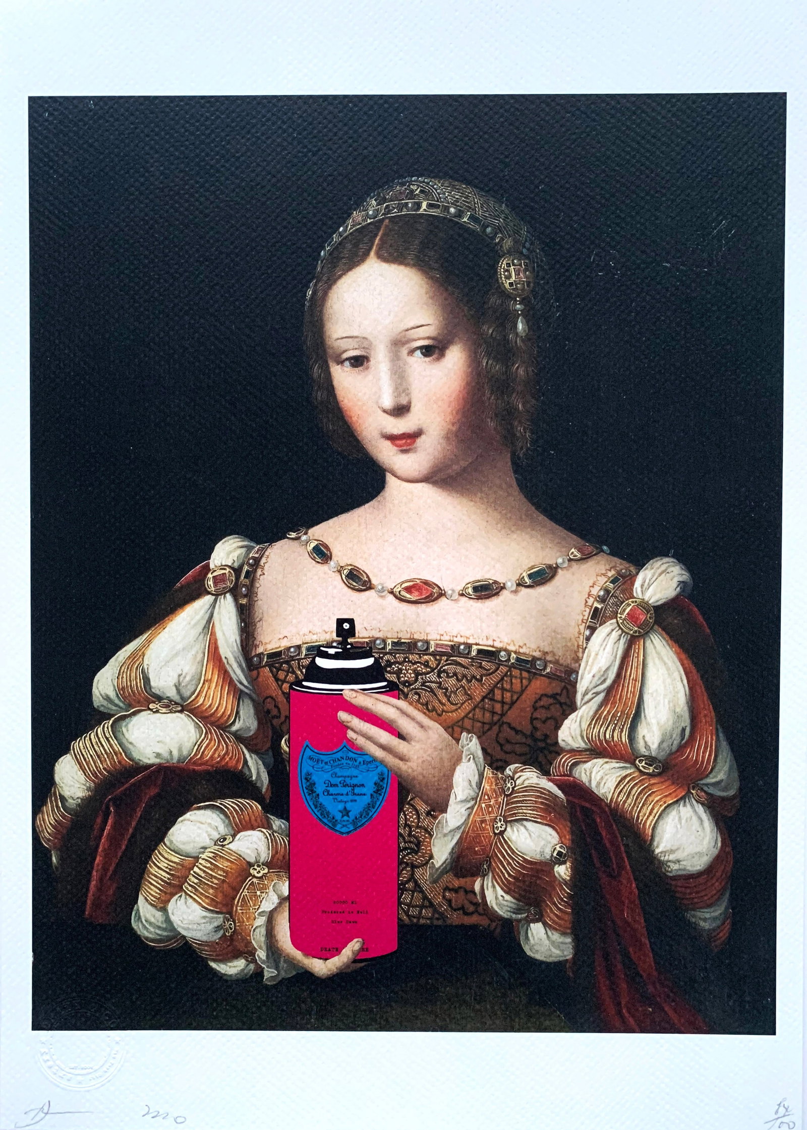 Death NYC Mary Magdalene: Title: Death NYC Mary MagdaleneDate/Period:21st CenturyDate/Period:Materials:Giclee on Fine art 300 gsm paperSize:17 3/4 x 12 1/2 inchesDescription:Artist: Death NYC, limited edition giclee on paper,