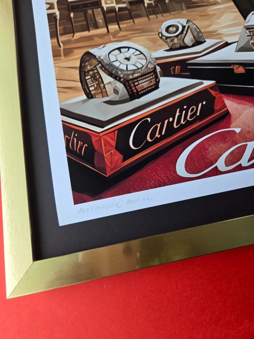 ALEXAND DULAC + CARTIER + LARGE Hand Signed Authentic Print LtdEd of 10 COA! - 3