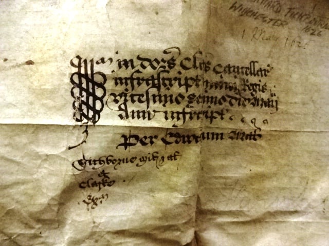 1626 English Vellum Deed Sir Richard Tichborne Signed (1 of 5)