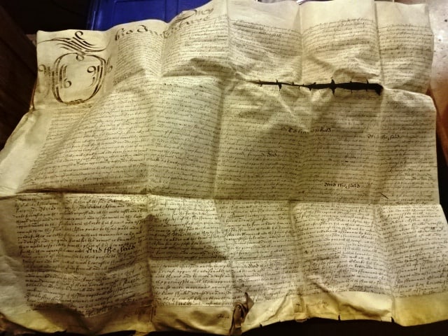 1626 English Vellum Deed Sir Richard Tichborne Signed - 3