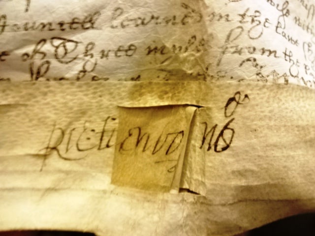 1626 English Vellum Deed Sir Richard Tichborne Signed - 4