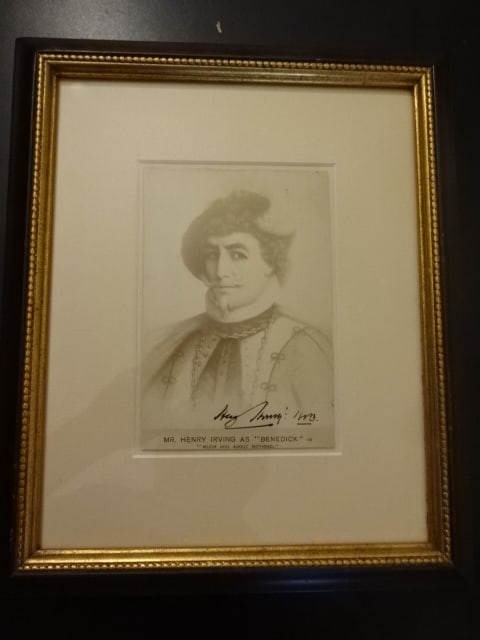 1883 Henry Irving Shakespeare Actor Signed Cabinet Card (1 of 3)