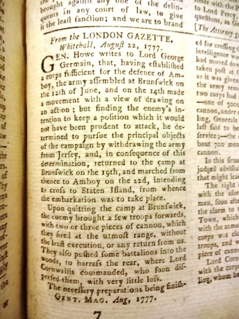 1777 Magazine Revolutionary War Letters George Washington - 2