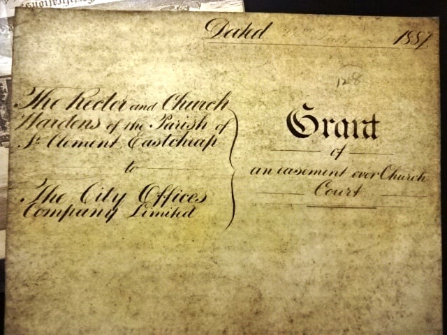 1887 Large Vellum Grant London and Survey - 2