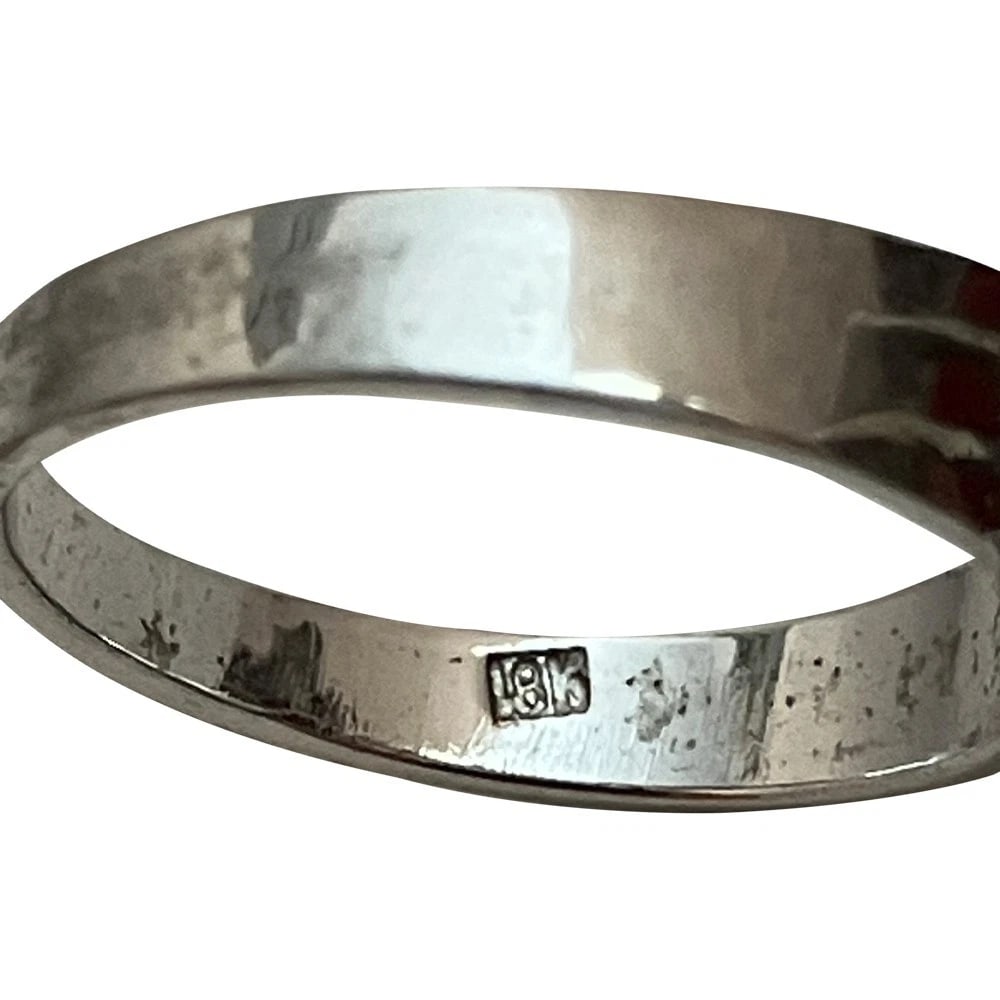 Vintage 18 K 18 KT Mediterrean AAA Grade Red Coral Oval Cabochon Cocktail Ring - 7