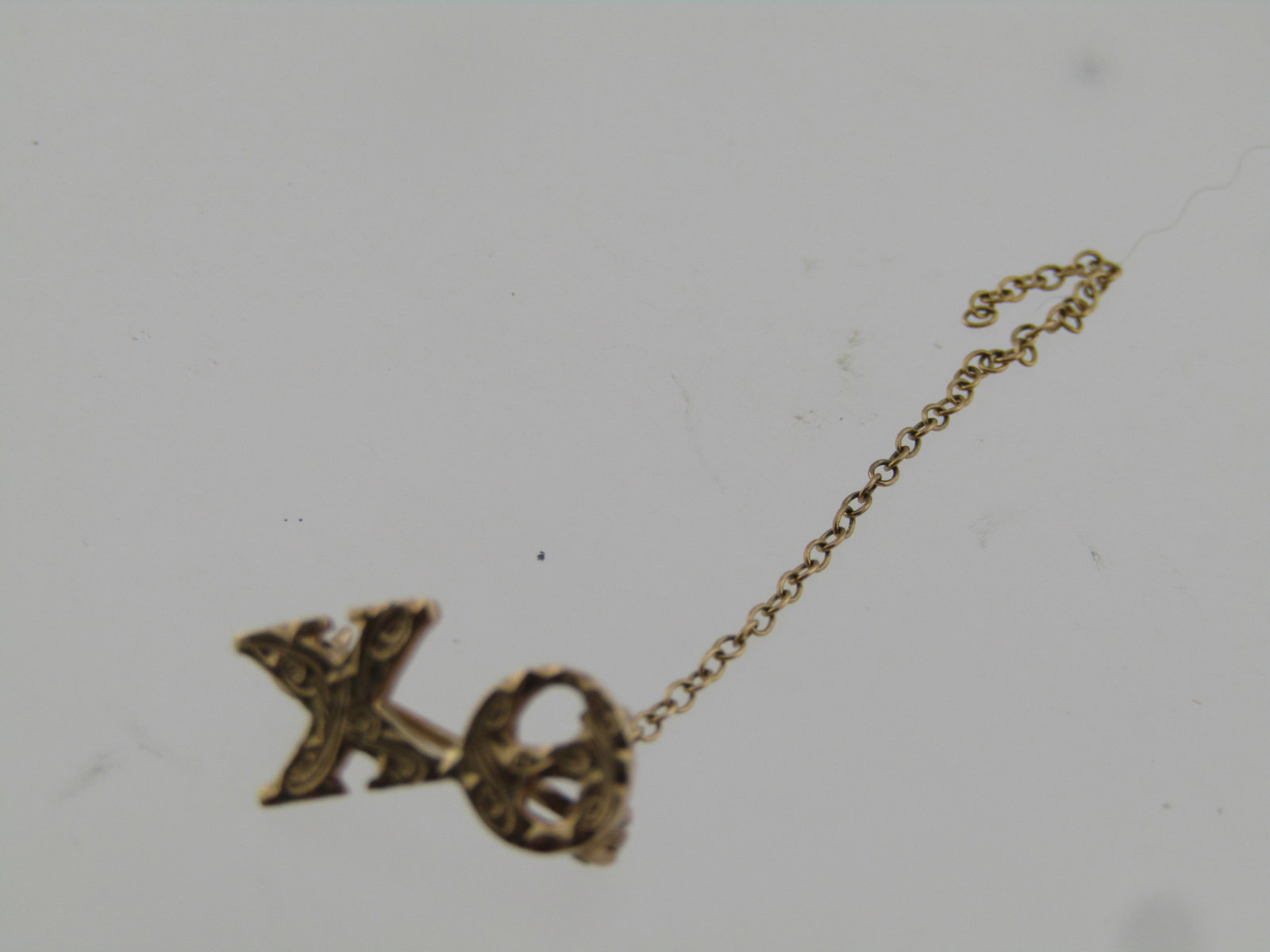 Vintage 10kt Fraternity Pin, Theta Chi, .81 grams - 4