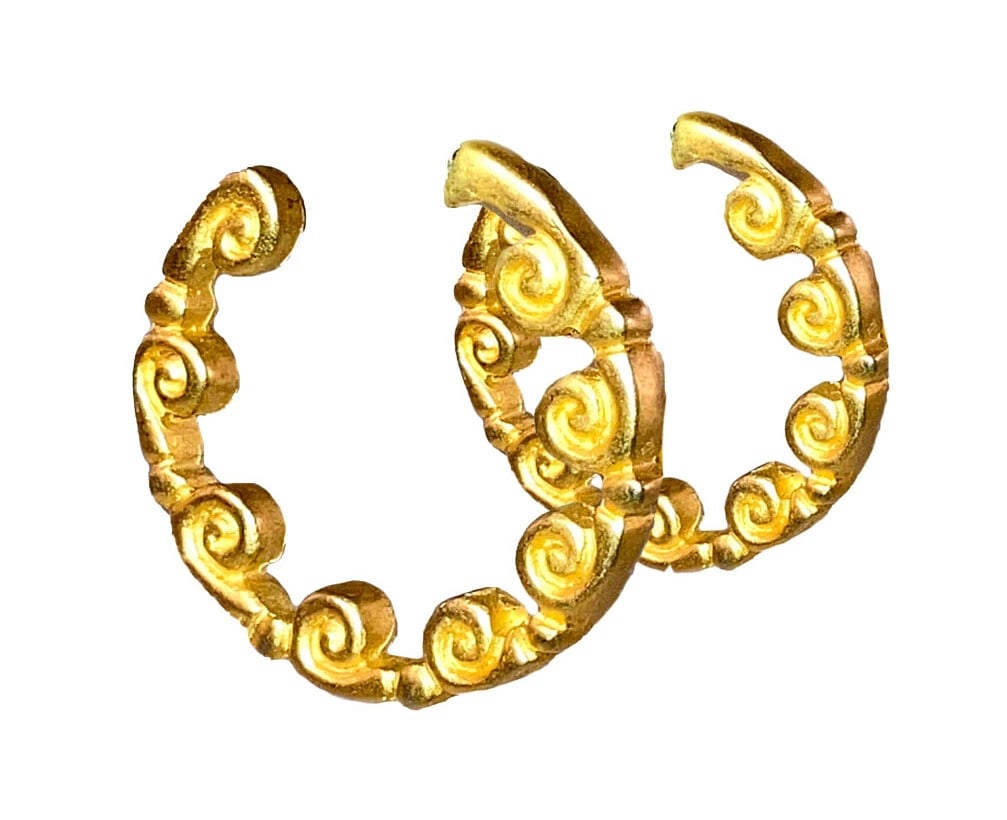 Karl Lagerfeld Scrollwork Hoop Earrings - 2