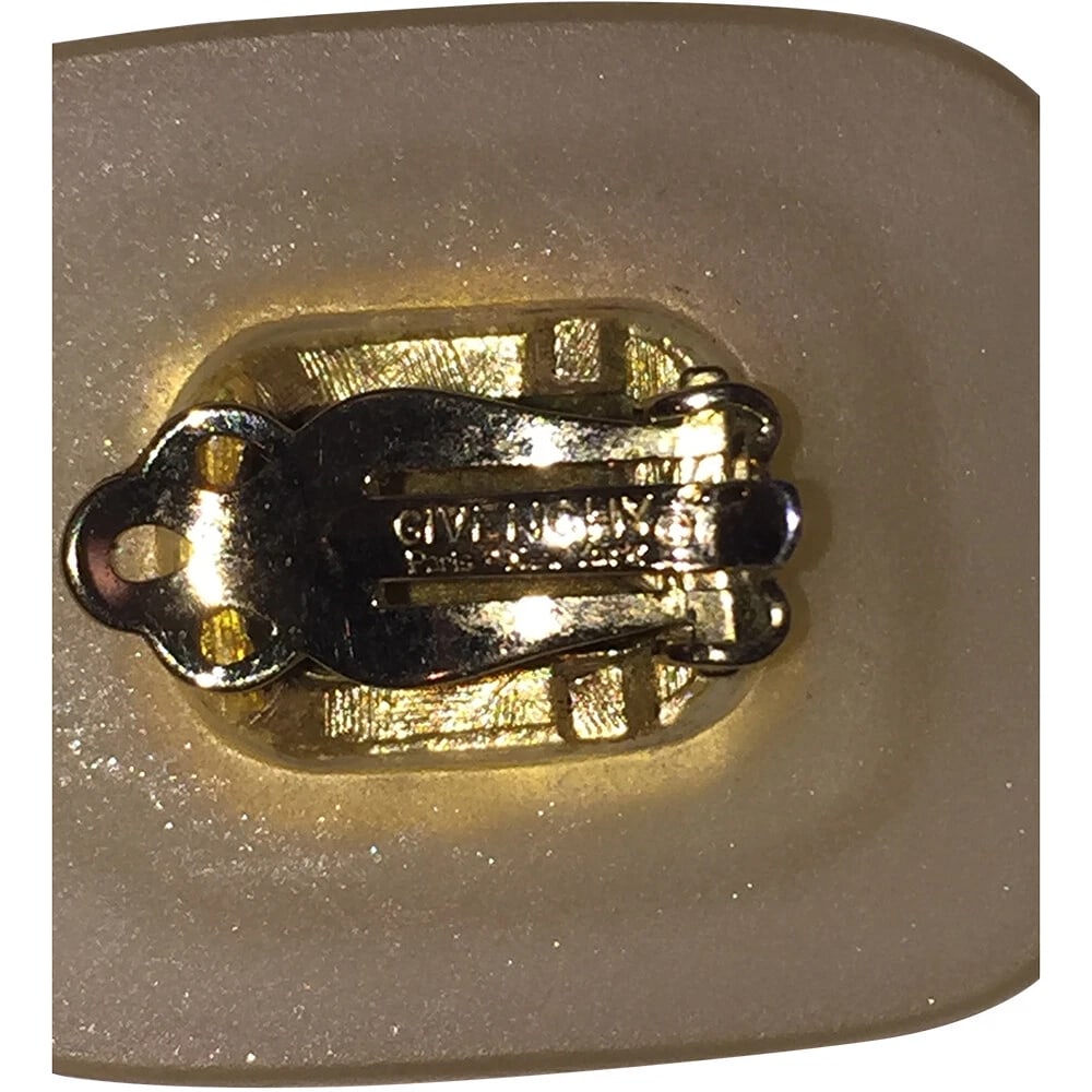 Givenchy Simulated Amethyst Rhinestone Earrings - 7