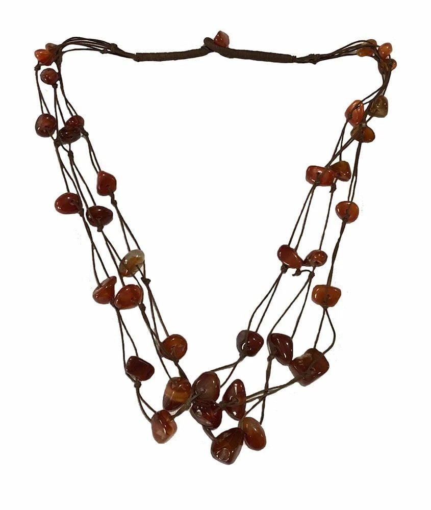 New Brown Nylon Necklace - 2