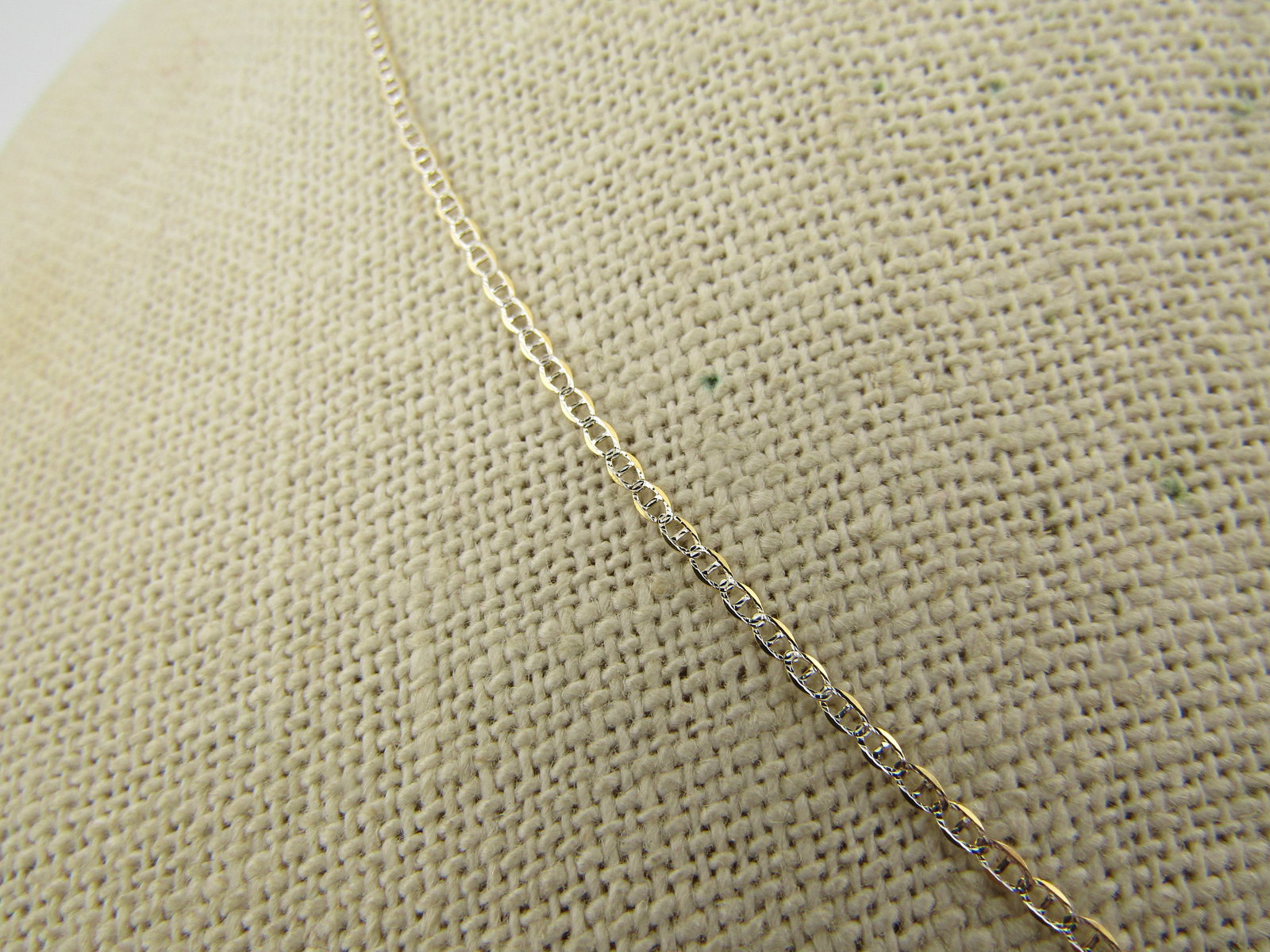 10kt Mariner Style Link 1.5mm Necklace, 18", Signed, New - 2