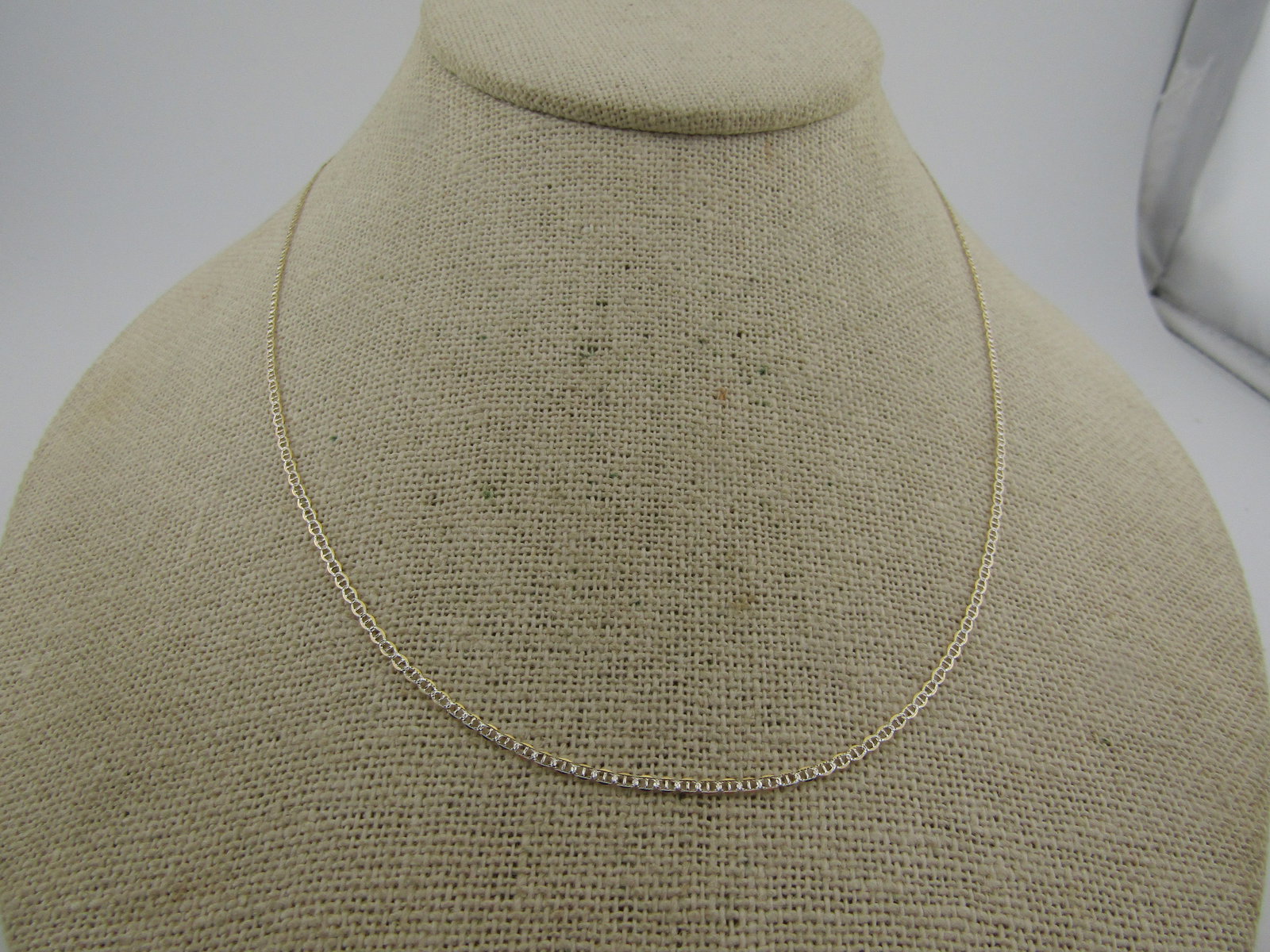 10kt Mariner Style Link 1.5mm Necklace, 18", Signed, New - 3