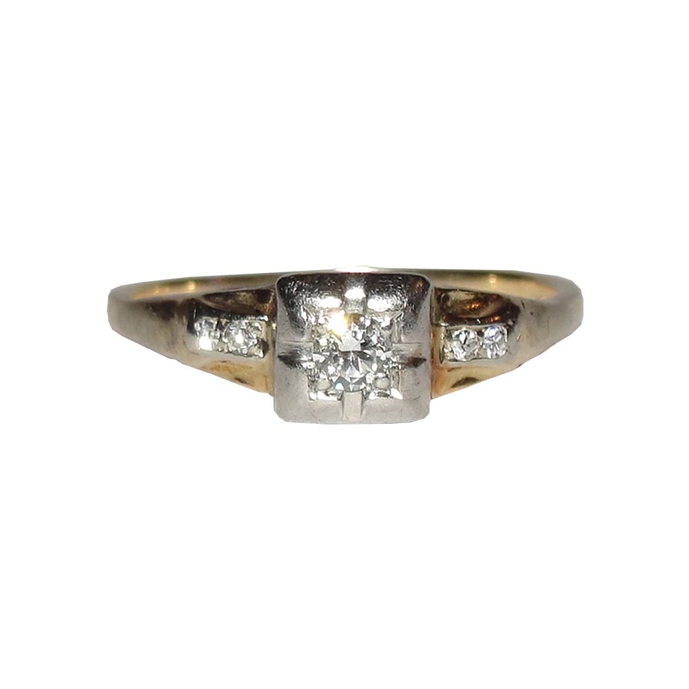 Victorian Old Brilliant Cut Diamond Ring (1 of 6)