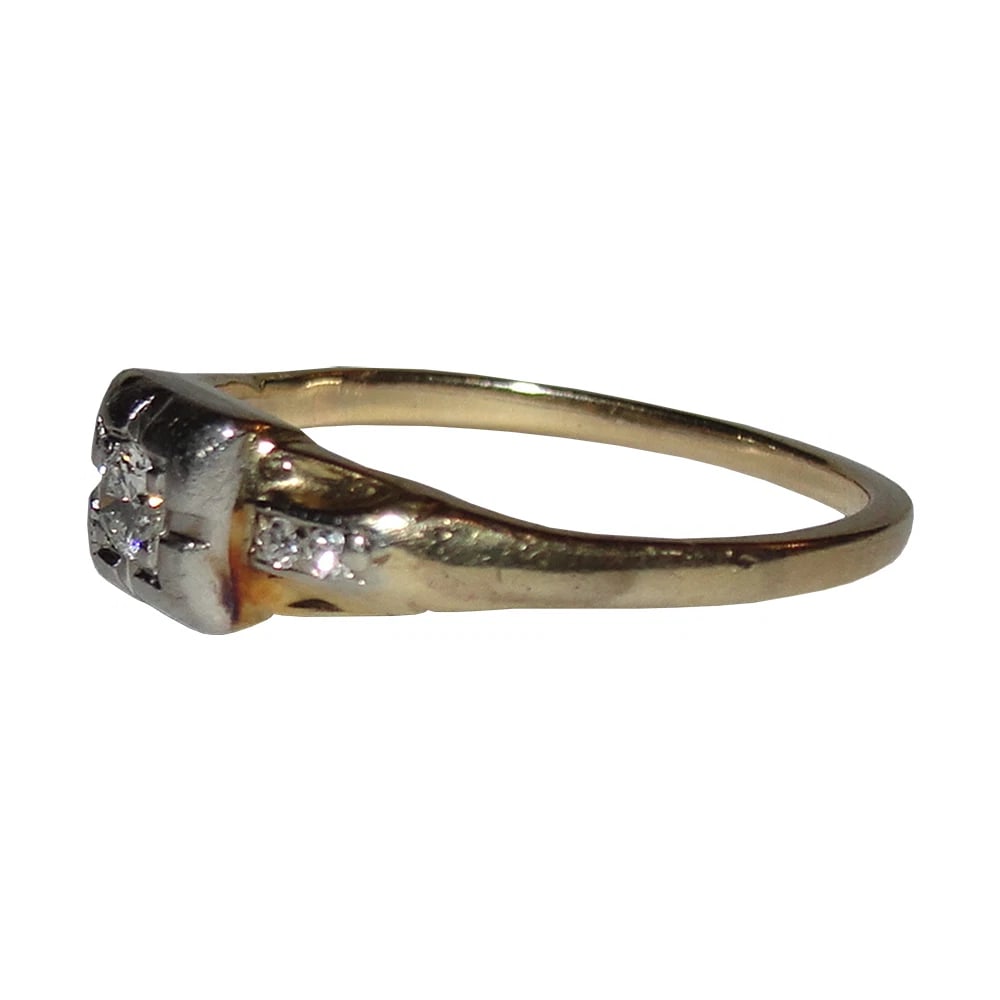 Victorian Old Brilliant Cut Diamond Ring - 3