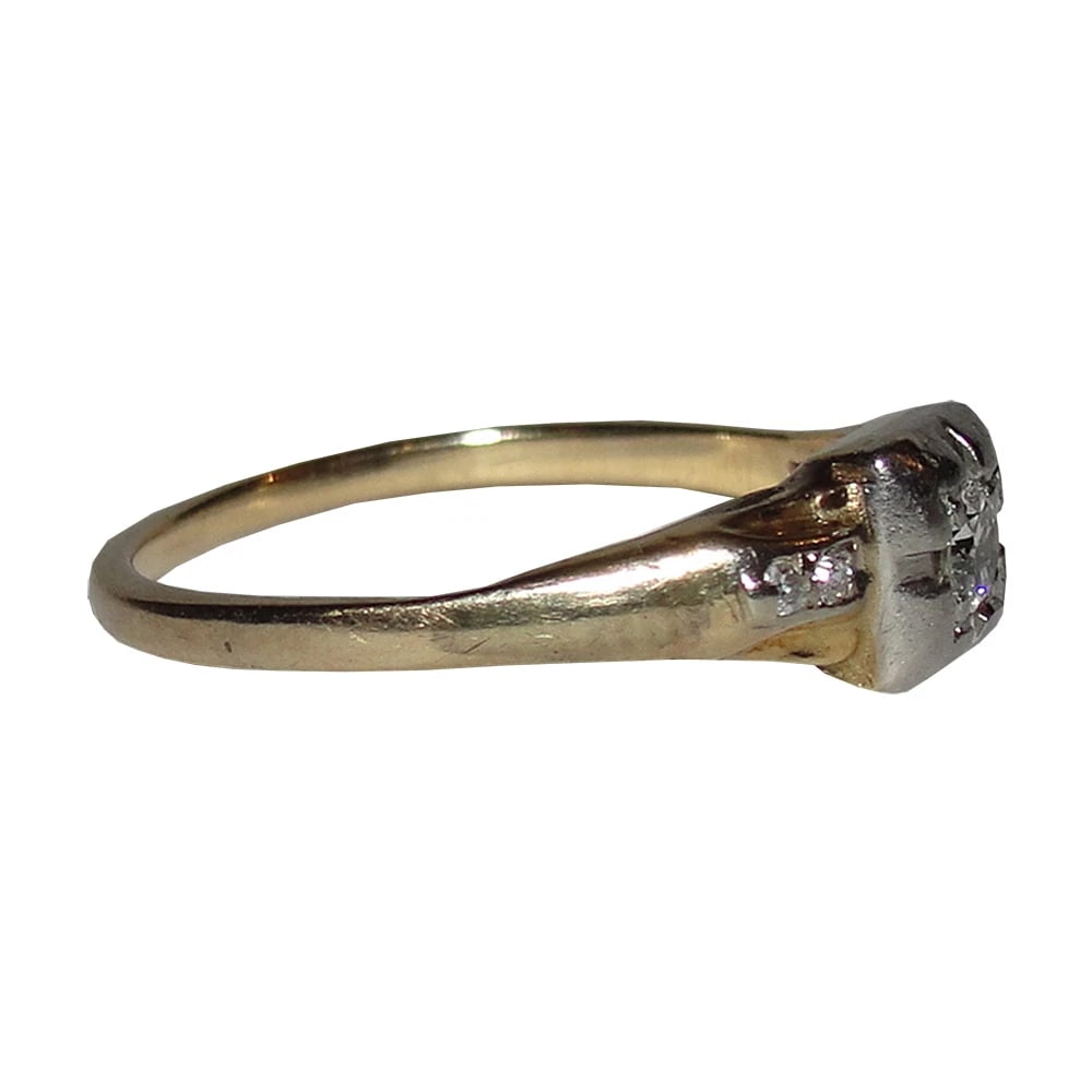 Victorian Old Brilliant Cut Diamond Ring - 4