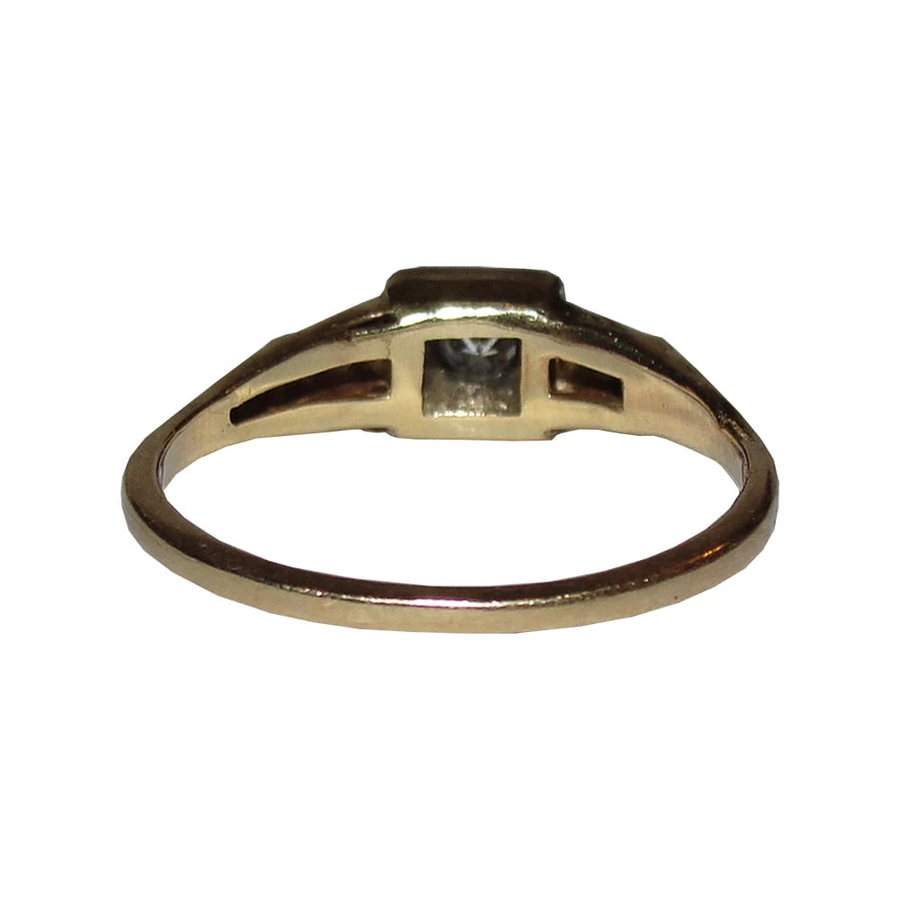 Victorian Old Brilliant Cut Diamond Ring - 5