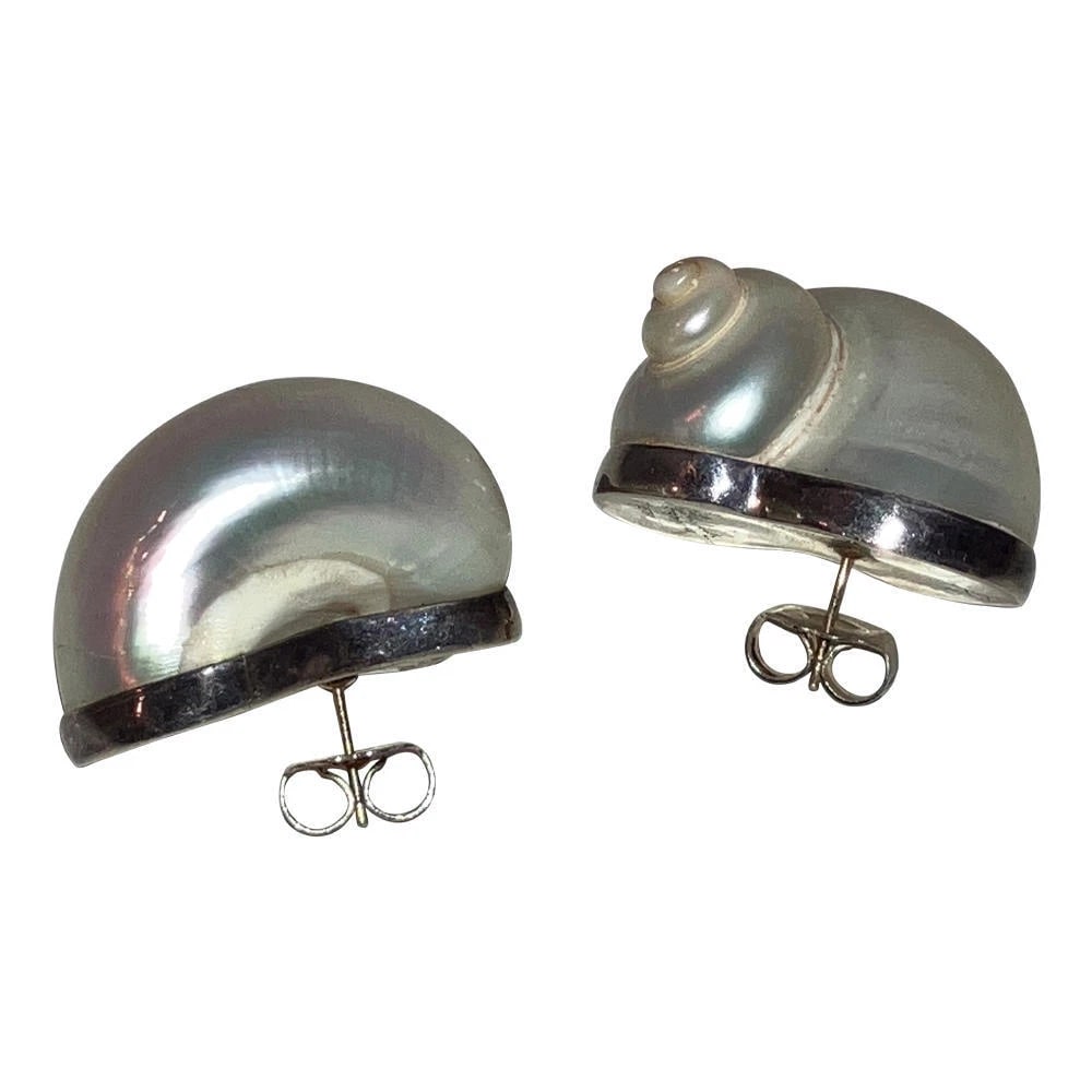 Betsy Fuller 14 Kt Sterling Sea Shell Earrings - 4