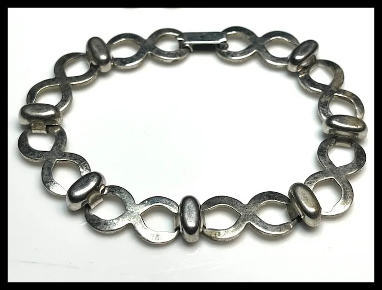Vintage Dufoe Figure Eight, Eternity, Necklace and Bracelet Set - 7
