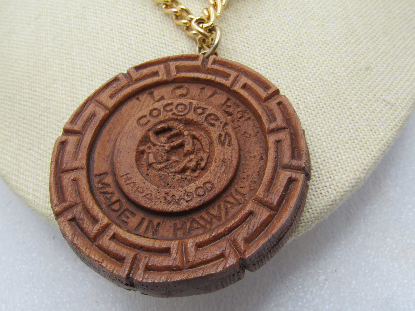 Vintage Hawaiian Coco Joe's Neckace, Good Luck, Symbol, 30", 1960's-1980's - 3