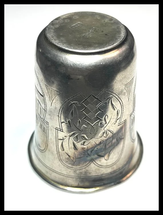 Antique Russian Silver Vodka Cup 84 - 7