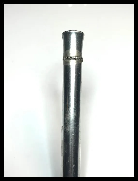 Vintage Silver and Steel Cigar Cutter & Zeus Cigarette Holder - 7