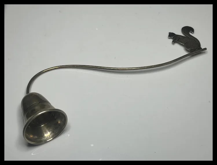 Vintage Sterling Silver Squirrel Candle Snuffer - 2