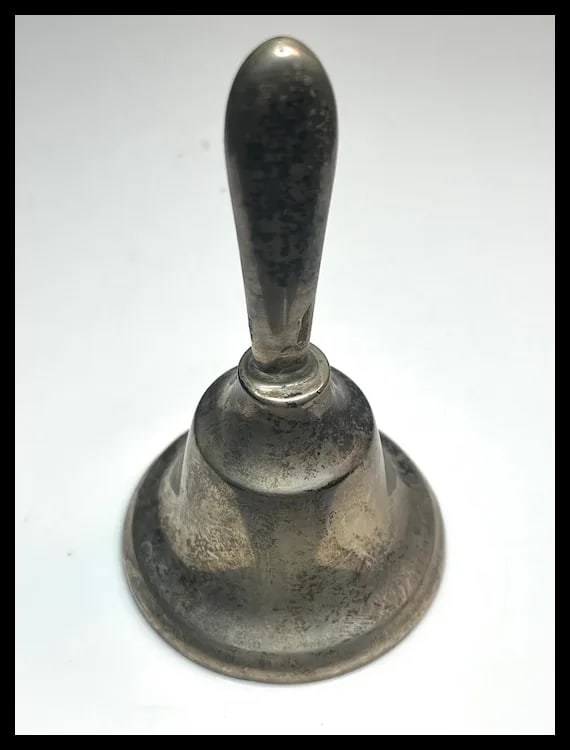 Vintage Boardman Sterling Silver School House/ Dinner Bell - 4